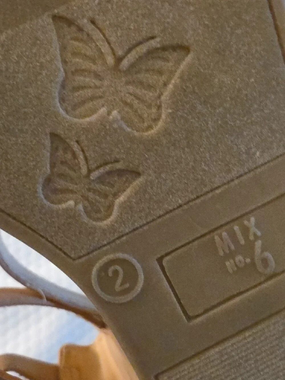Mix No. 6 Tan Ankle-Strap Sandals with Metallic Multi-Strap Detail
